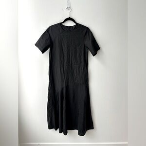 COS maxi silk dress black